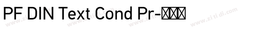 PF DIN Text Cond Pr字体转换